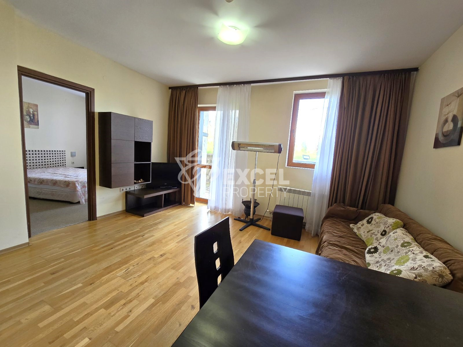 Двустаен апартамент на партерно ниво за продажба в комплекс All Seasons Club, Банско
