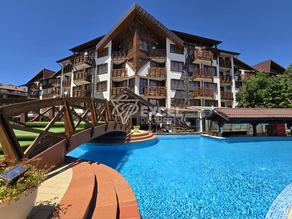 Двустаен апартамент с прекрасна гледка към Пирин планина в Belvedere Holiday Club Банско