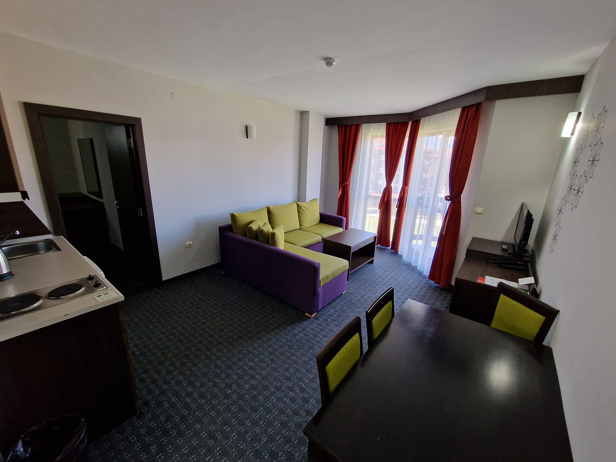 Двустаен апартамент в Банско до Хотел Belvedere, 200 метра от ски лифта