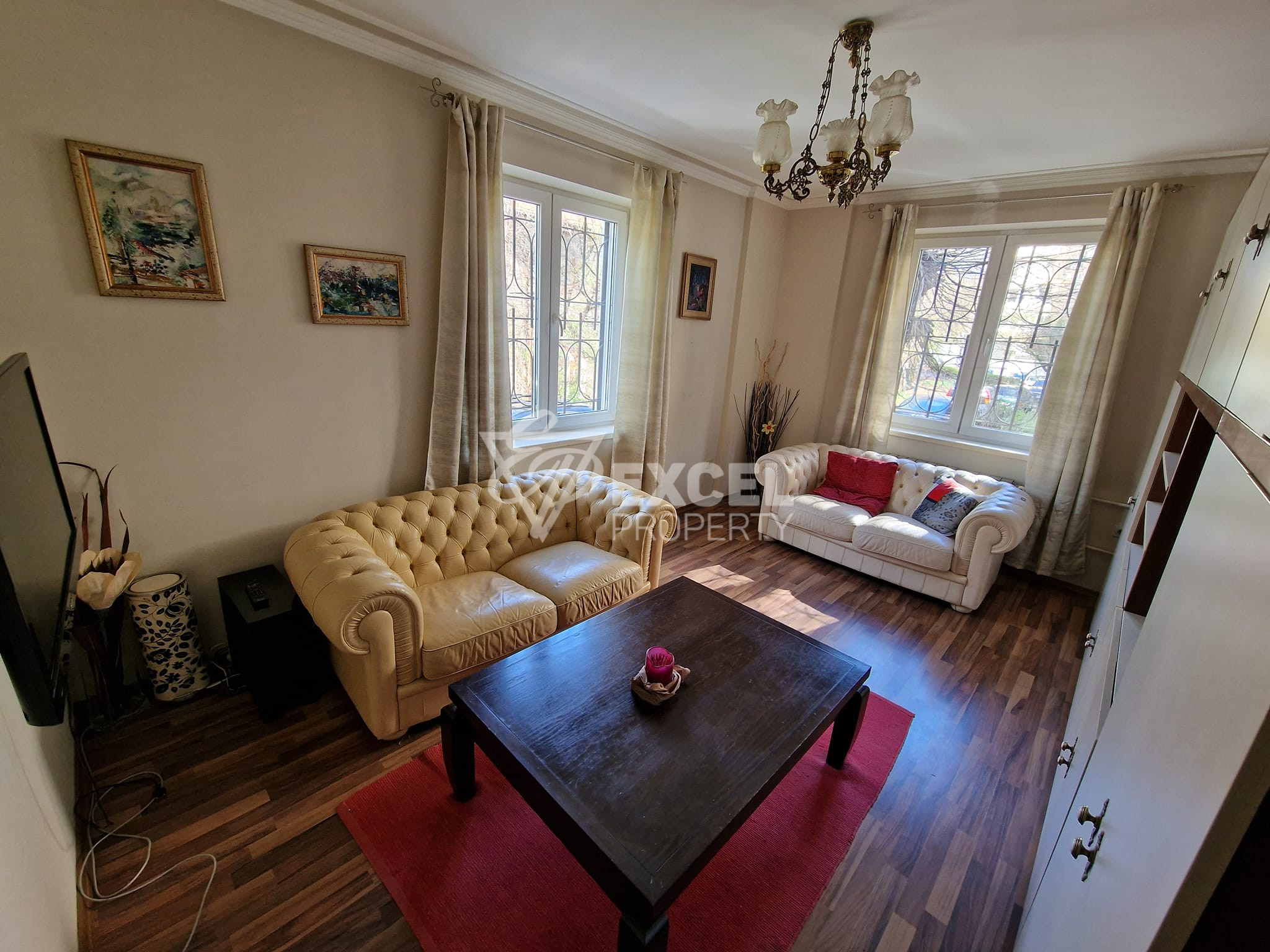 Обзаведен двустаен апартамент под наем в сърцето на Лозенец, ул. Вишнева