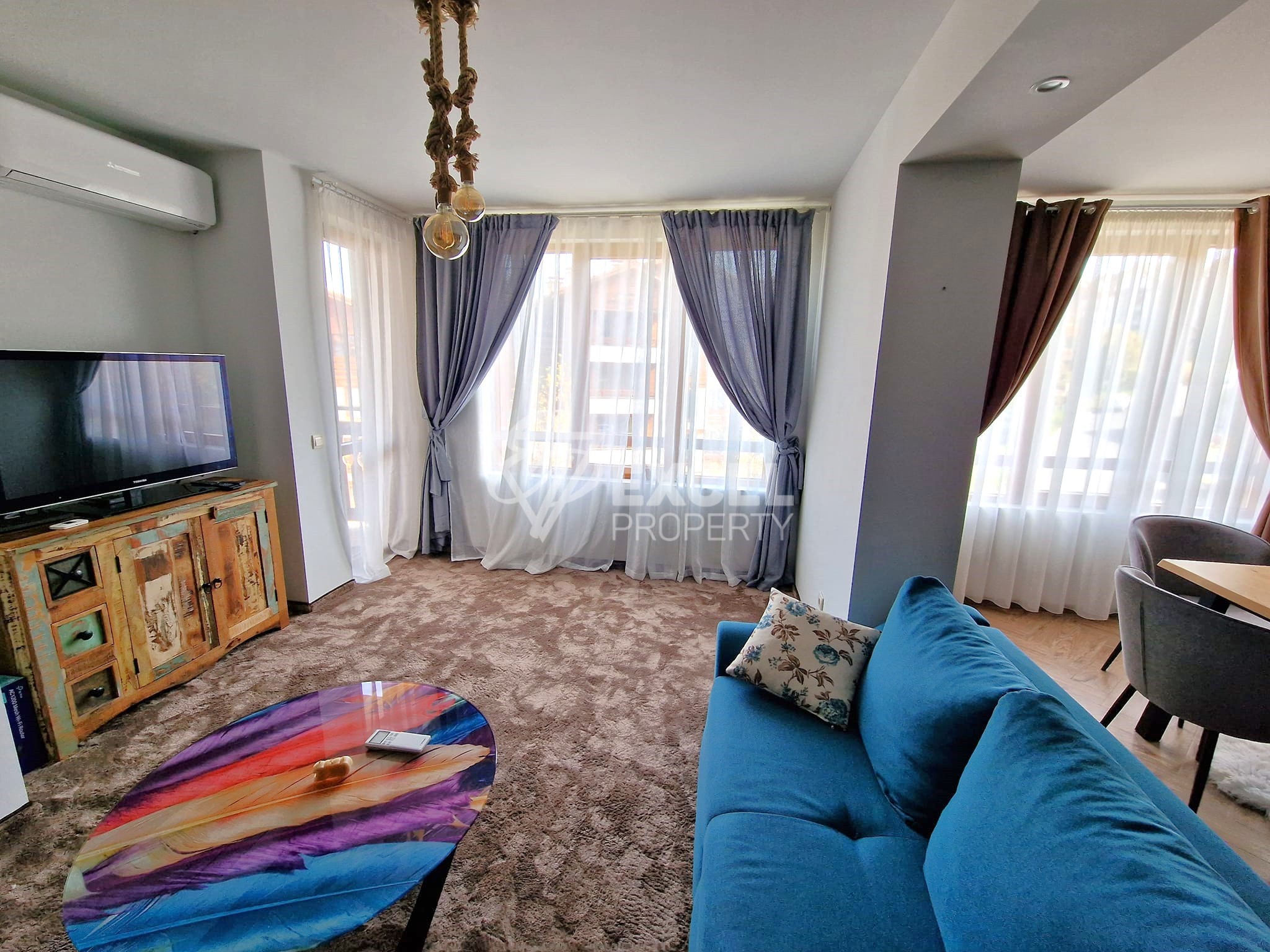 Тристаен апартамент с ново обзавеждане за продажба в Банско до комплекс Иван Рилски