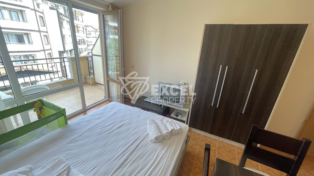 Обзаведено студио за продажба в Свети Влас, с частична гледка море